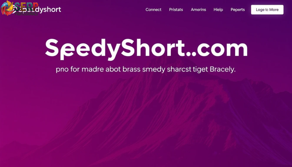 SpeedyShort.com: Simplify Links & Track Performance with Ease